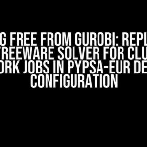 Breaking Free from Gurobi: Replacing it with a Freeware Solver for Clustering Network Jobs in PyPSA-eur Default Configuration